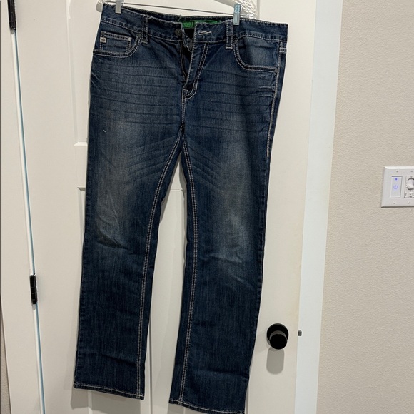 Classic Blue Straight Leg Jeans for Men - Picture 1 of 3